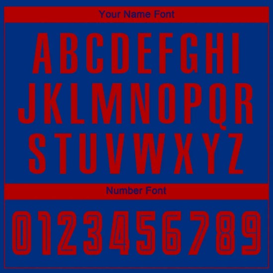 Custom Royal Red Sublimation Soccer Uniform Jersey