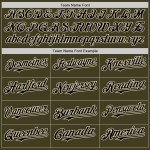 Custom Olive Black-Cream Bomber Full-Snap Varsity Letterman Two Tone Salute To Service Hoodie Jacket