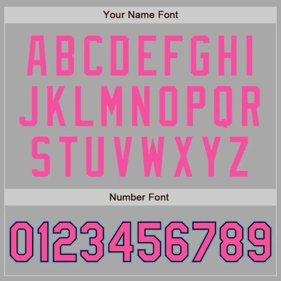 Custom Gray Pink Black-Light Blue Bomber Full-Snap Varsity Letterman Two Tone Jacket