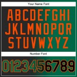 Custom Stitched Black Kelly Green-Orange Gradient Fashion Sports Pullover Sweatshirt Hoodie