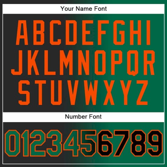 Custom Stitched Black Kelly Green-Orange Gradient Fashion Sports Pullover Sweatshirt Hoodie