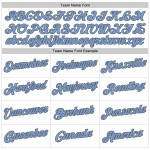 Custom White Light Blue-Steel Gray Performance T-Shirt