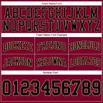 Custom Maroon Black-Old Gold Authentic Throwback Basketball Shorts