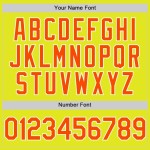 Custom Neon Yellow Orange-White Authentic Baseball Jersey
