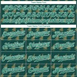 Custom Kelly Green Kelly Green-White Christmas 3D Authentic Baseball Jersey